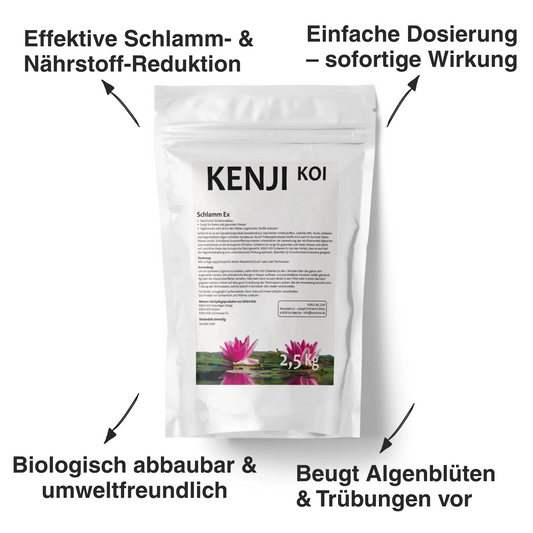 Schlamm Ex - Natürlicher Teichschlammentferner