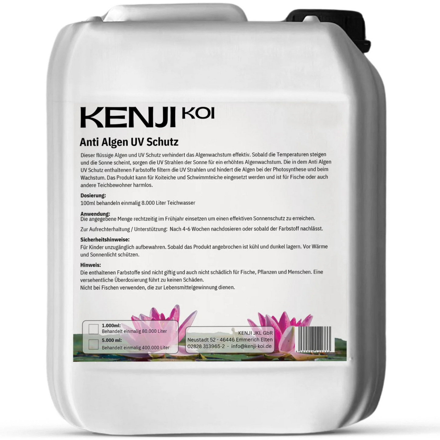 Kenji Koi Anti Algen UV Schutz – Nachhaltiger Algenvernichter für Koi- & Schwimmteiche