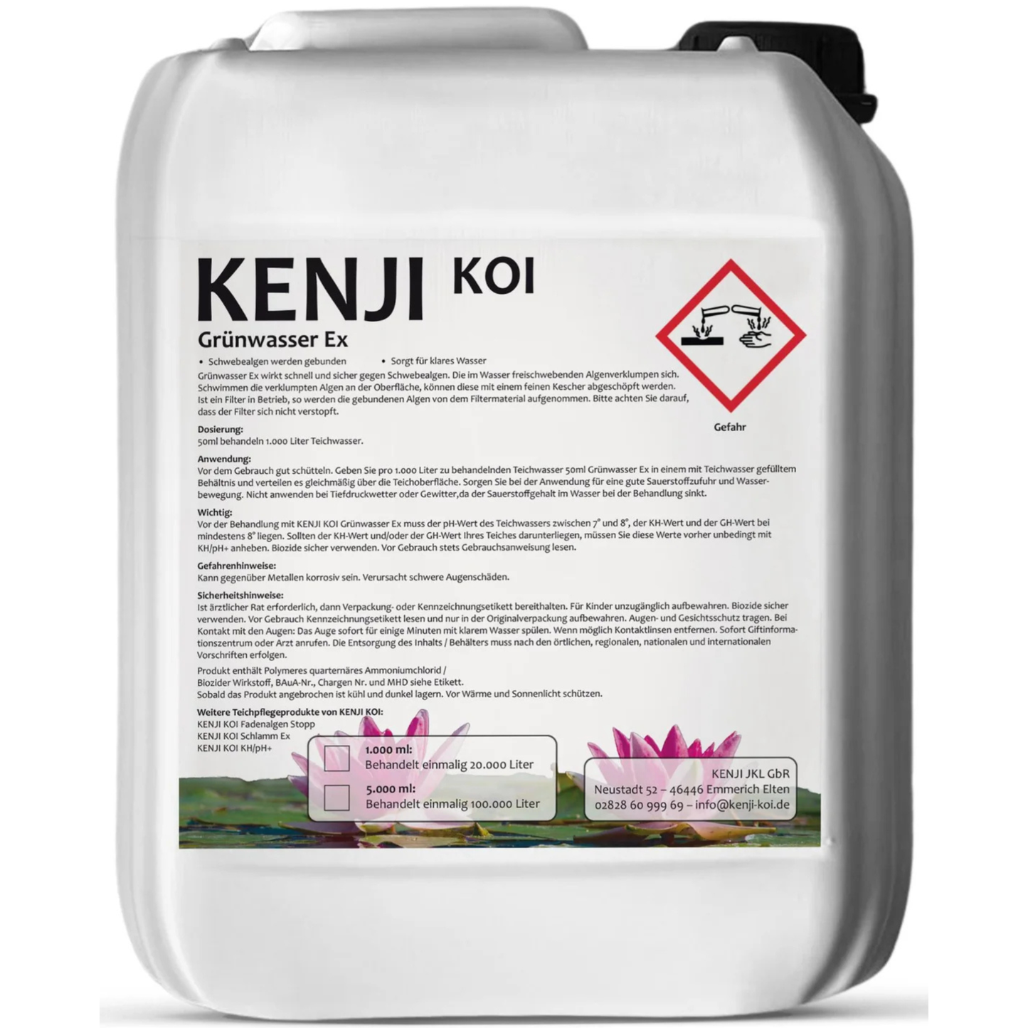 KENJI KOI Grünwasser Ex – Schwebealgen Mittel für klares Teichwasser
