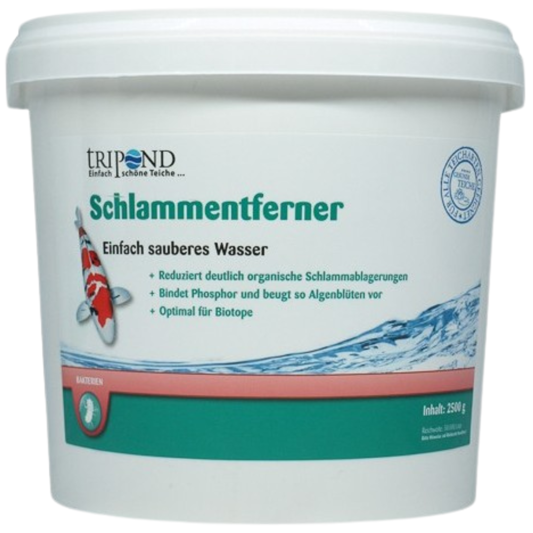 TRIPOND Schlammentferner 2,5 kg – Schlamm im Teich biologisch abbauen, Wasserqualität verbessern