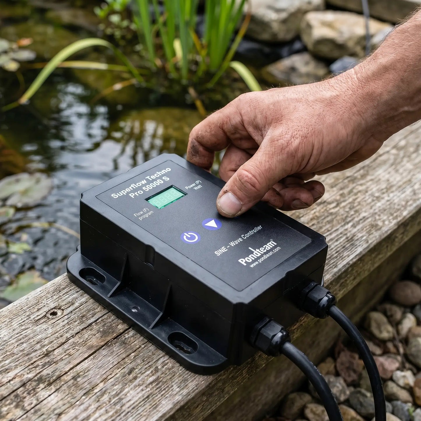 Superflow Techno Pro externer Controller zur stufenlosen Leistungsregelung der Teichpumpe