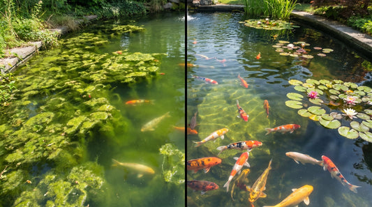 Frühjahrsalgenblüte im Koiteich stoppen – Fadenalgen und Schwebealgen bekämpfen mit TRIPOND