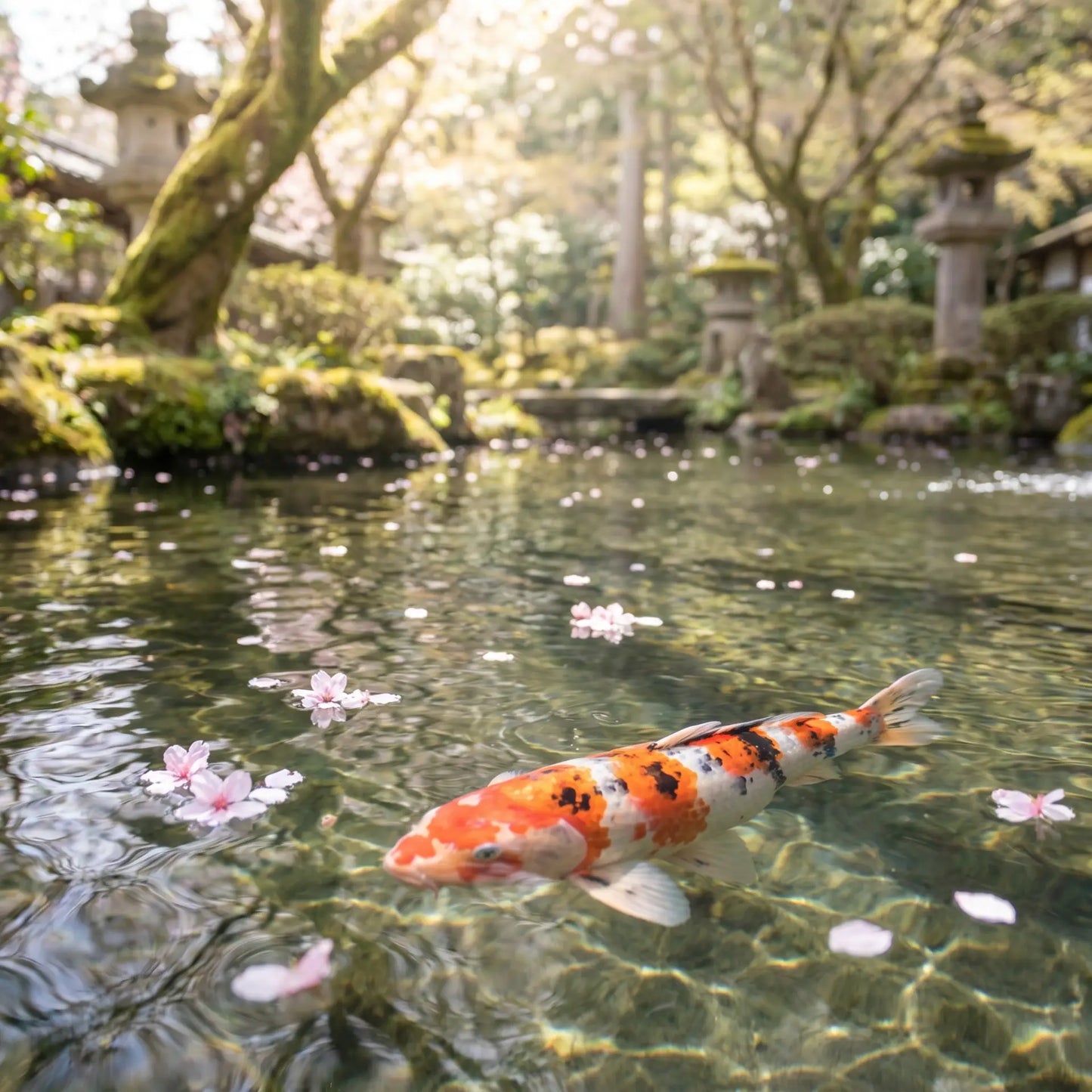 Gesunder Koi Kirschblüte Frühjahr JPD Fujizakura Immunstärkung