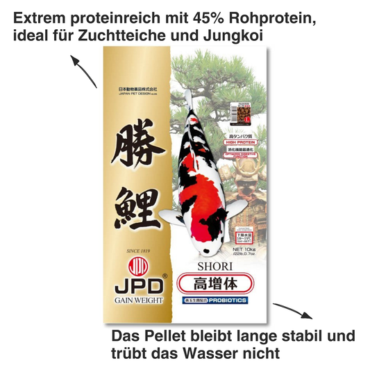 JPD Shori Premium Wachstumsfutter für optimales Koi-Wachstum