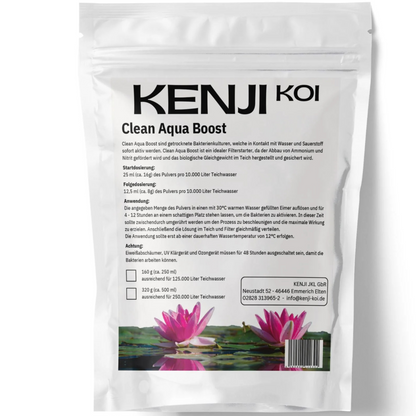 Kenji Koi Clean Aqua Boost - Filterstarterbakterien für Koi- & Gartenteiche