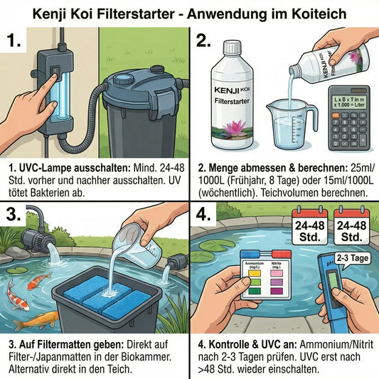 Kenji Koi Filterstarterbakterien Anwendung