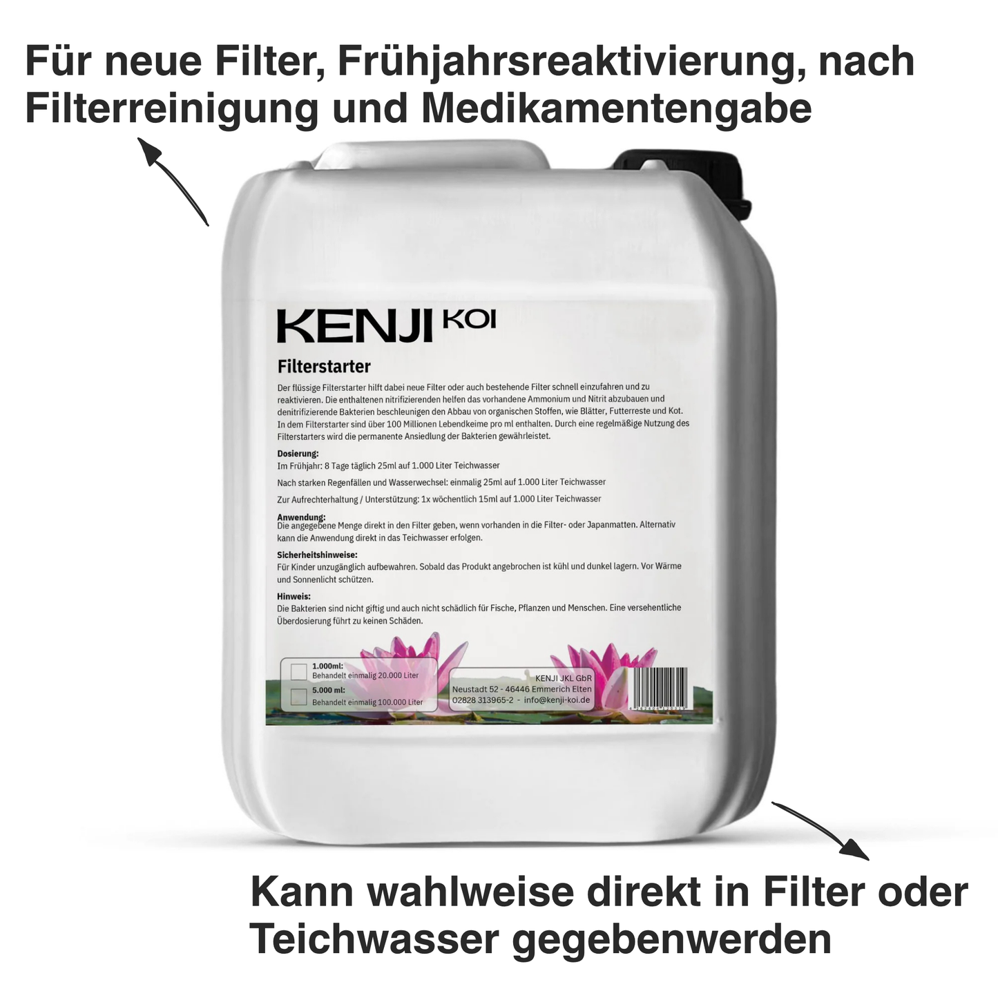 Filterstarter - Für eine schnelle Filterwirkung