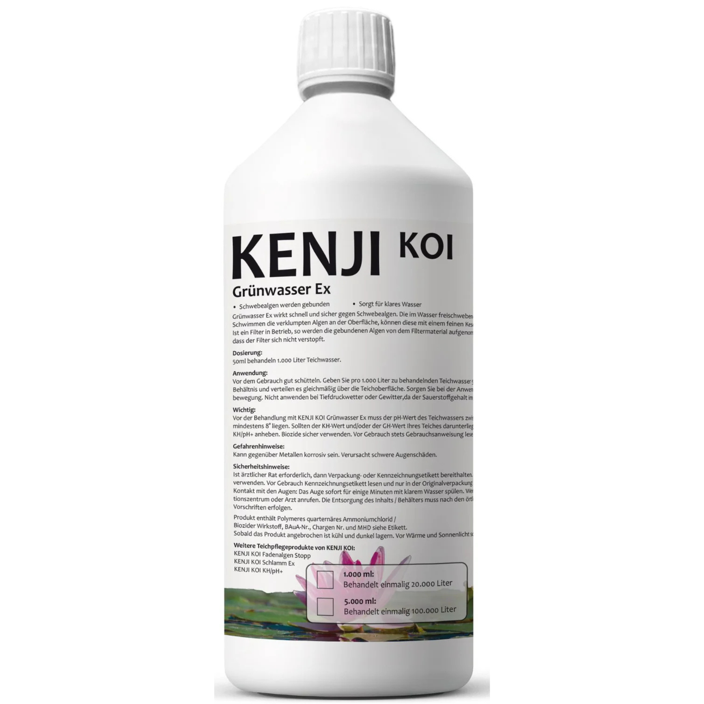 KENJI KOI Grünwasser Ex – Schwebealgen Mittel für klares Teichwasser