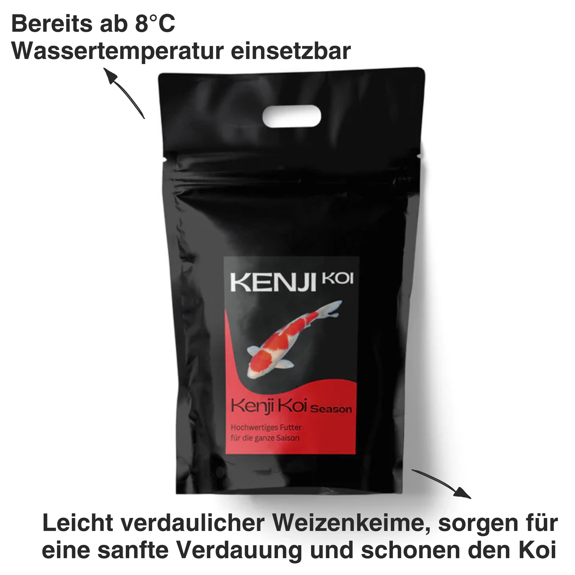 Kenji Koi Season Koifutter 2,5 kg Beutel Frühjahr Herbst