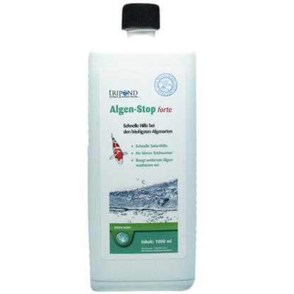 TRIPOND Algen-Stop forte 1 Liter – Algenmittel gegen Fadenalgen und Schwebealgen im Teich