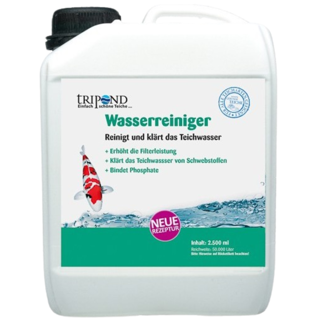 TRIPOND Wasserreiniger 2,5 Liter – Klares Teichwasser für 50.000 Liter