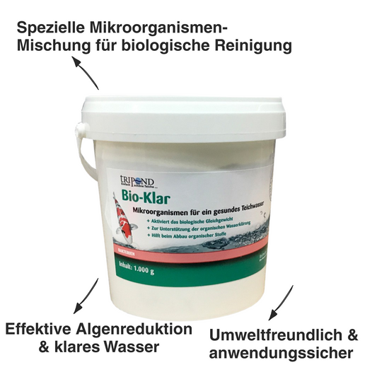 Tripond Bio Klar 1 kg Packung natürliche Wasserbakterien