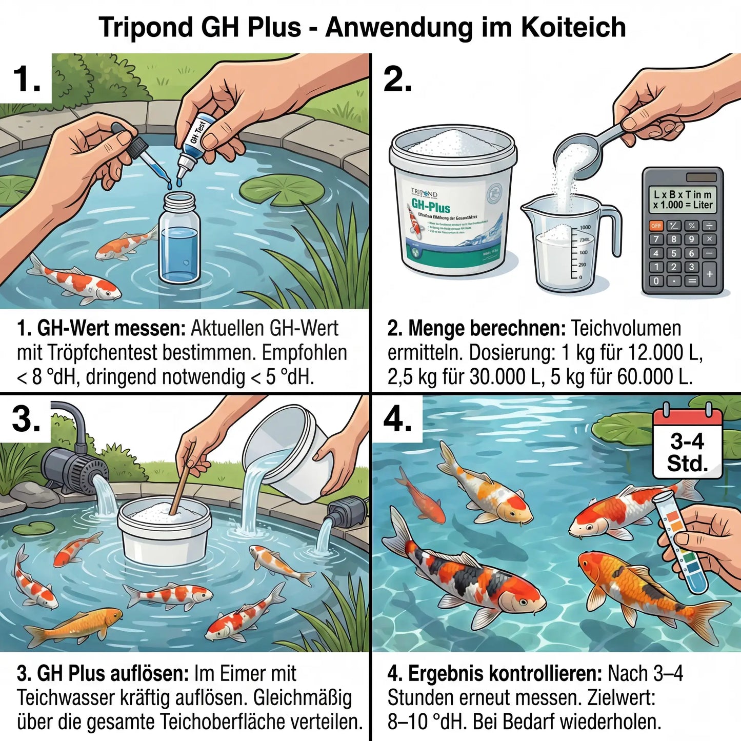 Tripond GH Plus Anwendung