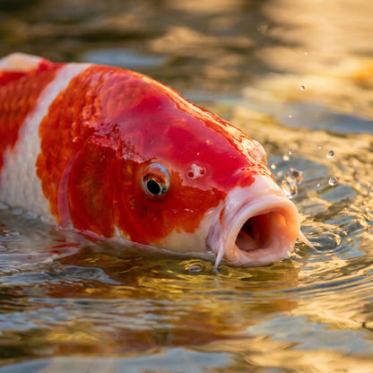 Alpha Color Ergebnis Kohaku Koi intensive Farbpracht rote Schuppen