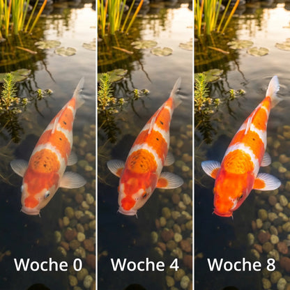 Alpha Color Farbverbesserung Verlauf 4 8 Wochen Koi Ergebnis