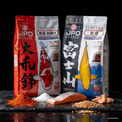 JPD Fujiyama + Yamato Koifutter Sparset – Basis- & Farbfutter Kombi