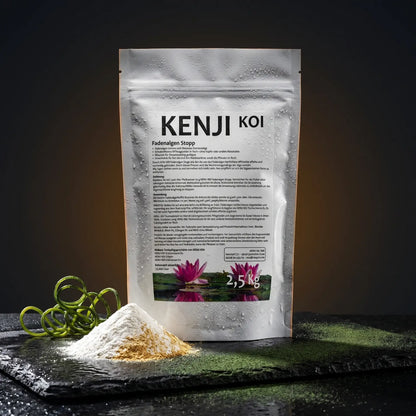 KENJI KOI Fadenalgen Stopp 2,5 kg Packung – biologischer Fadenalgenvernichter für Koiteiche bis 75.000 Liter