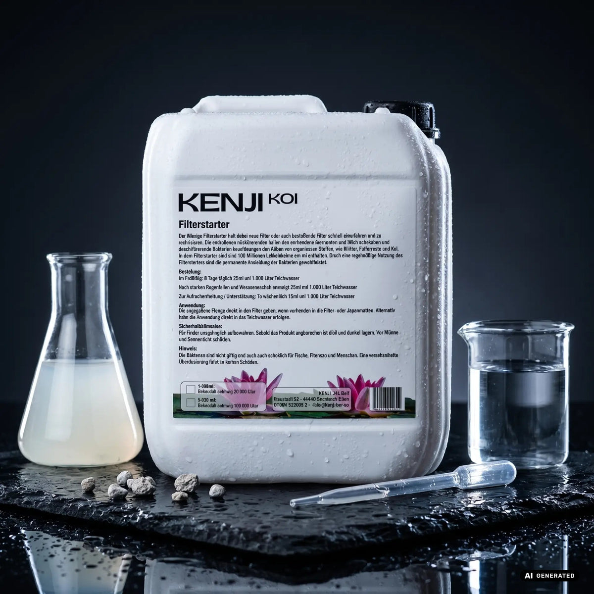 KENJI KOI Filterstarter – Starterbakterien für einen schnell eingefahrenen Teichfilter