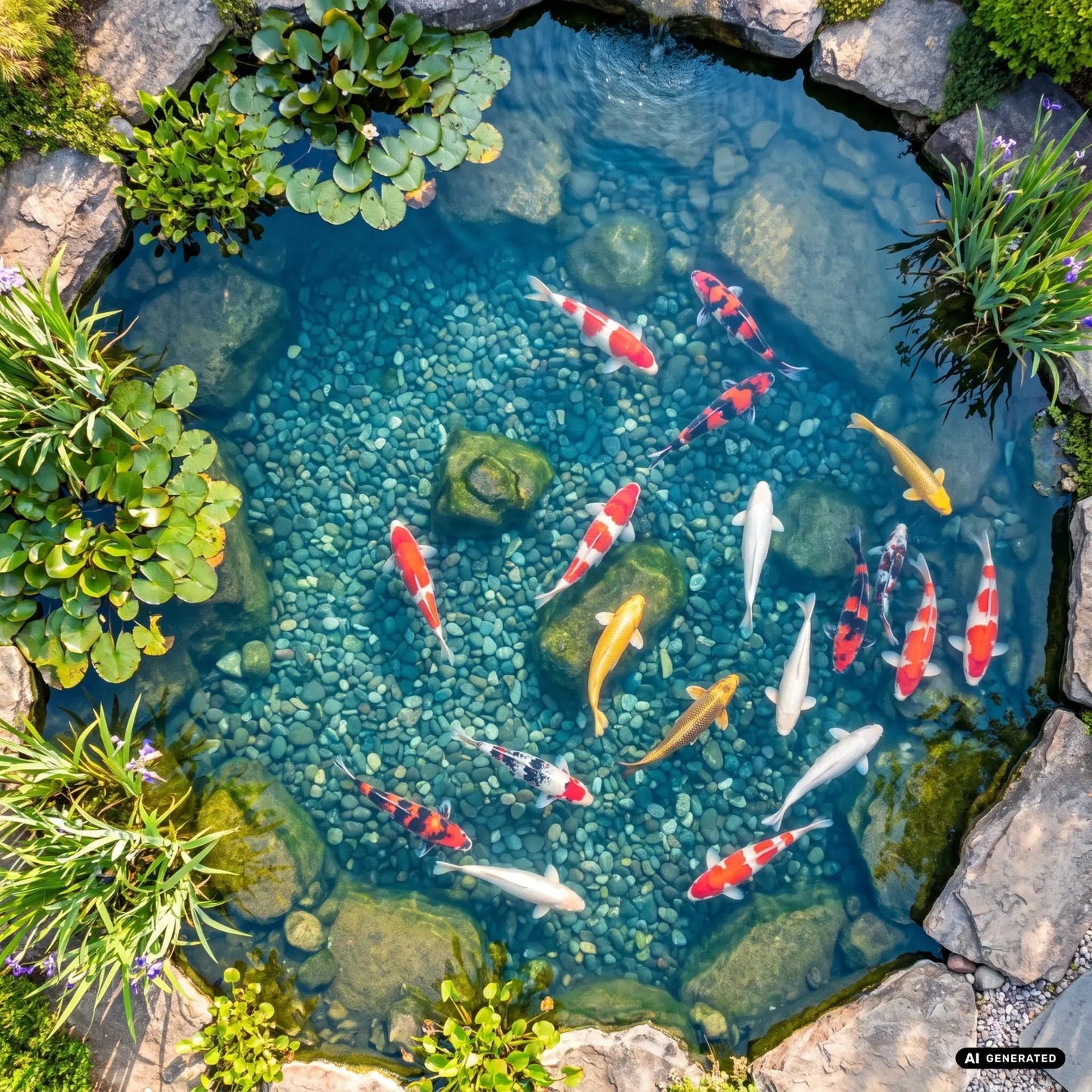 Tripond GFK Reihenfilter – Mehrkammerfilter für Koiteiche bis 30.000 L – AI GENERATED / KI-GENERIERT