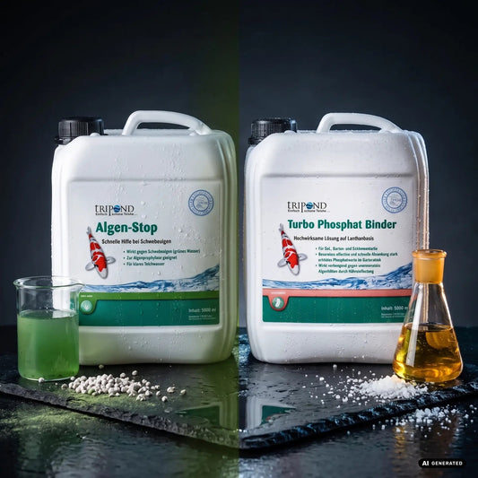 TRIPOND Akut-Bundle Schwebealgen | Algen-Stop + Turbo Phosphatbinder