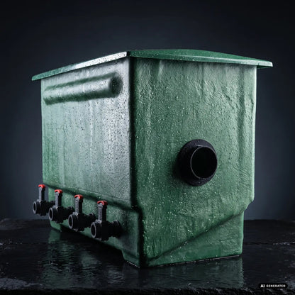 Tripond GFK Reihenfilter – Mehrkammerfilter für Koiteiche bis 30.000 L – AI GENERATED / KI-GENERIERT