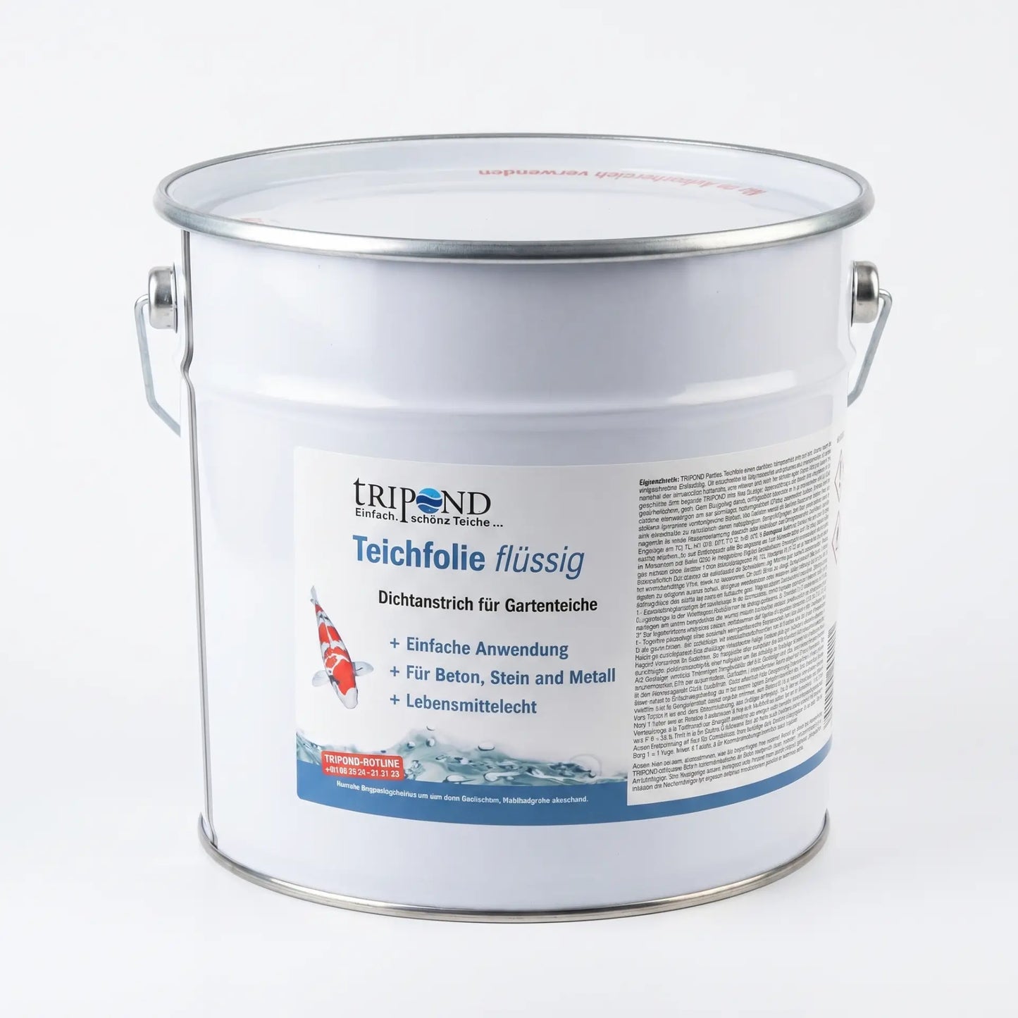 TRIPOND Teichfolie Flüssig 5 Liter – flüssige Teichfolie für kleine Gartenteiche und Bachläufe