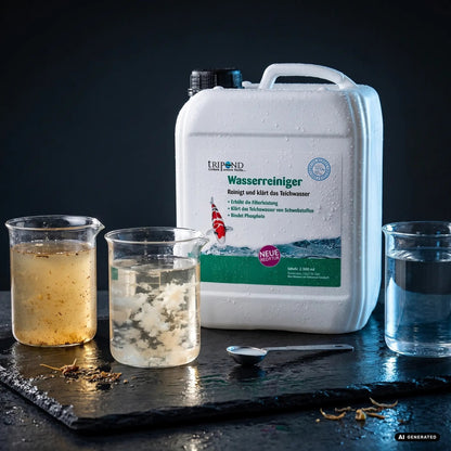 Tripond Wasserreiniger – Schwebstoffe im Teich effektiv entfernen