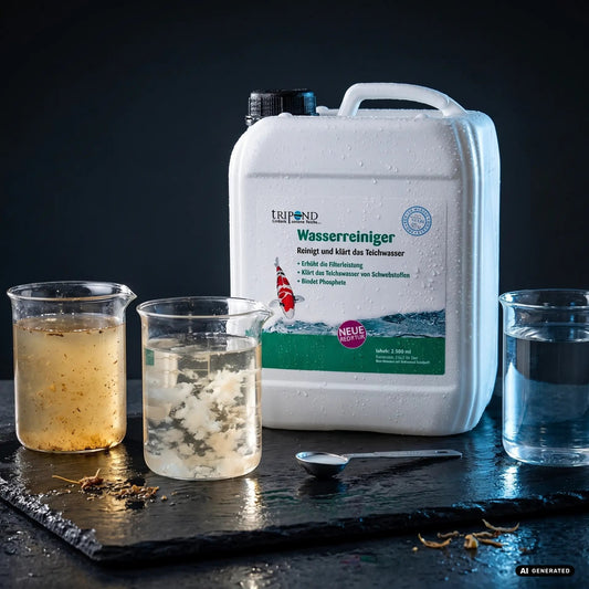 Tripond Wasserreiniger – Schwebstoffe im Teich effektiv entfernen